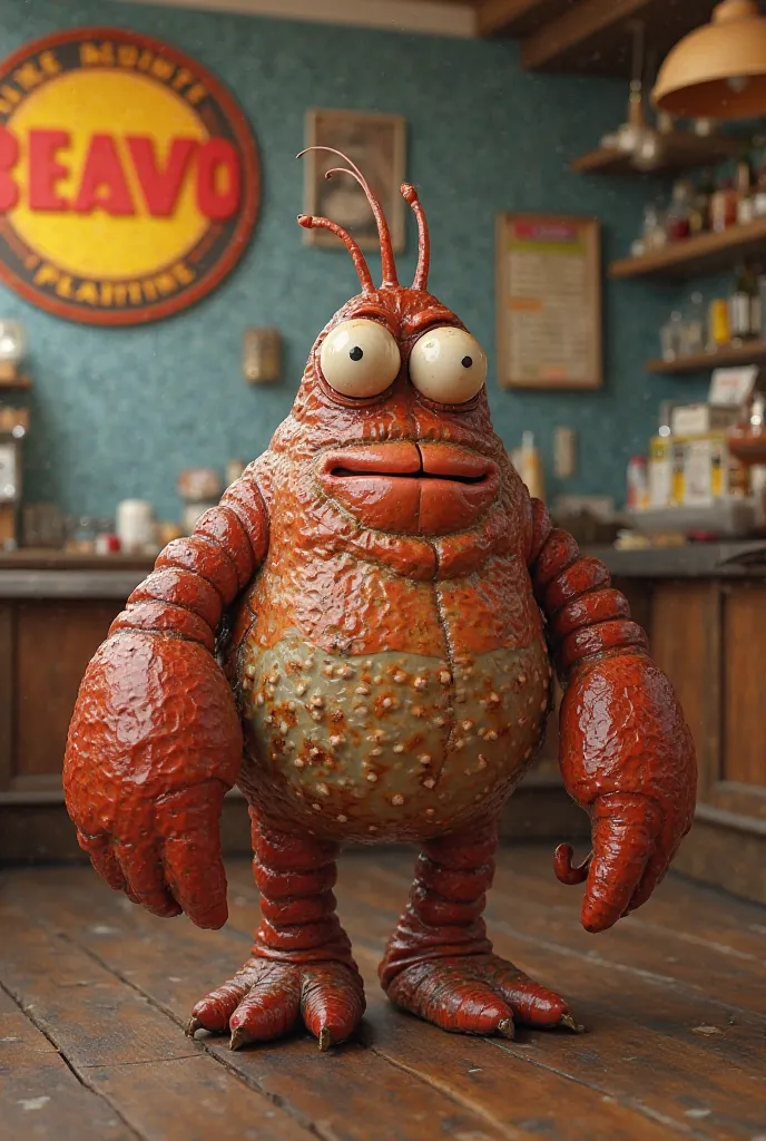 Mr krab but instead of being red it's brown