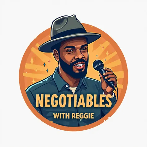 I'm launching a podcast titled "Non Negotiables with Reggie", centered around my journey as a first-time father, touching on topics like credit, finances, relationships, and other life essentials. I'm looking for a unique, eye-catching logo for the podcast...