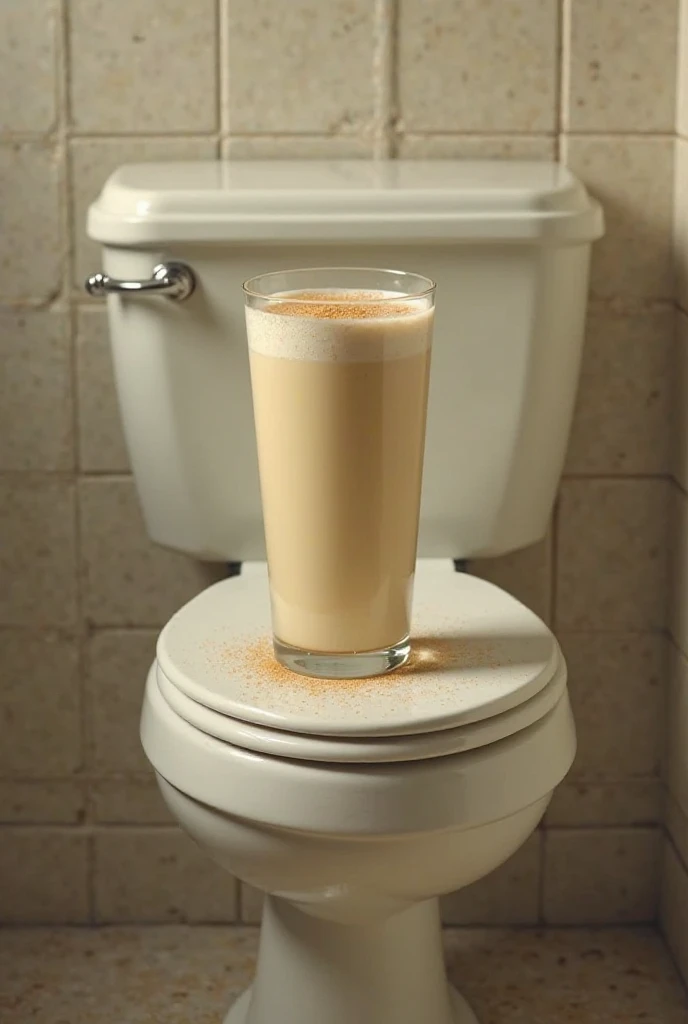 Make an eggnog that sits on the toilet 