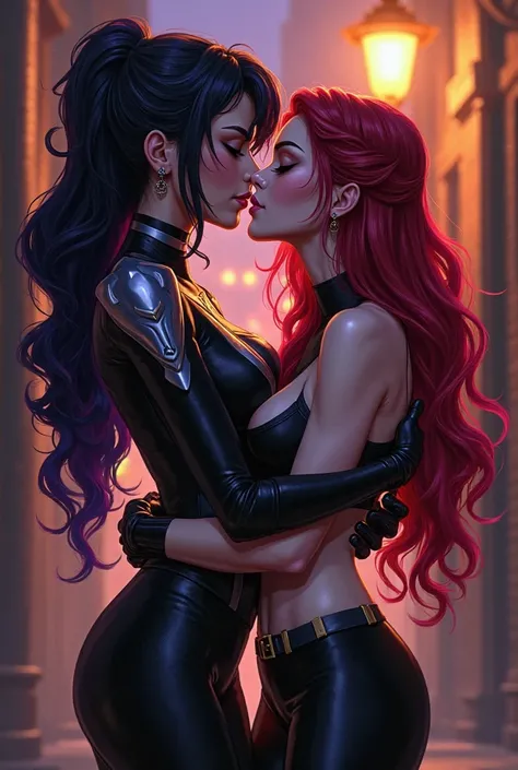 Gwen Tennyson y raven Roth se besan en la boca 🥵