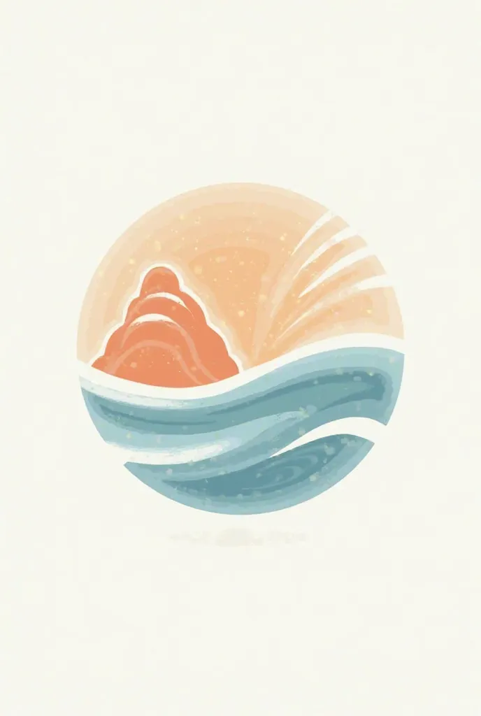 Simple Logo for seafood restaurant with colours blue and orange 