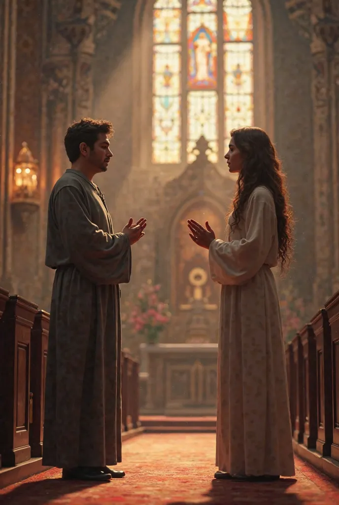 Une personne qui dit merci à son prochain chrétien dans l'église 