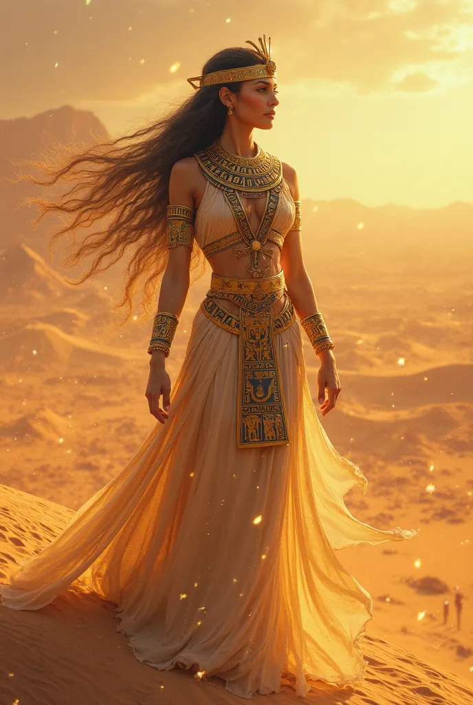  An Egyptian goddess in the desert