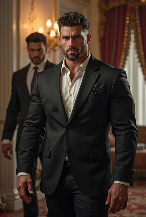 Masochistic bodyguard for tall men in their 30s　suit　beautiful mansion　rough hands 