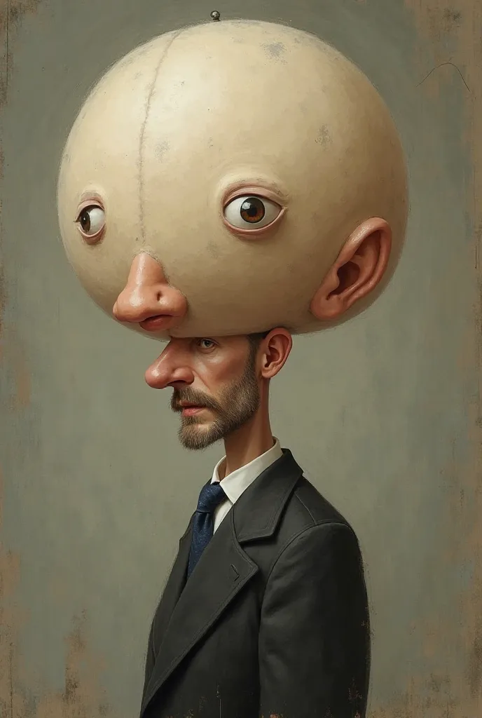 Daniel Pascal Zorn with an inflated head. 