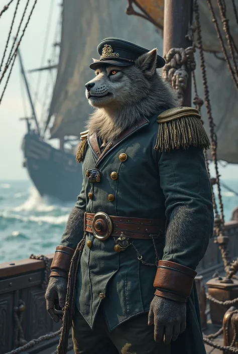 Furry Captain Black Ship