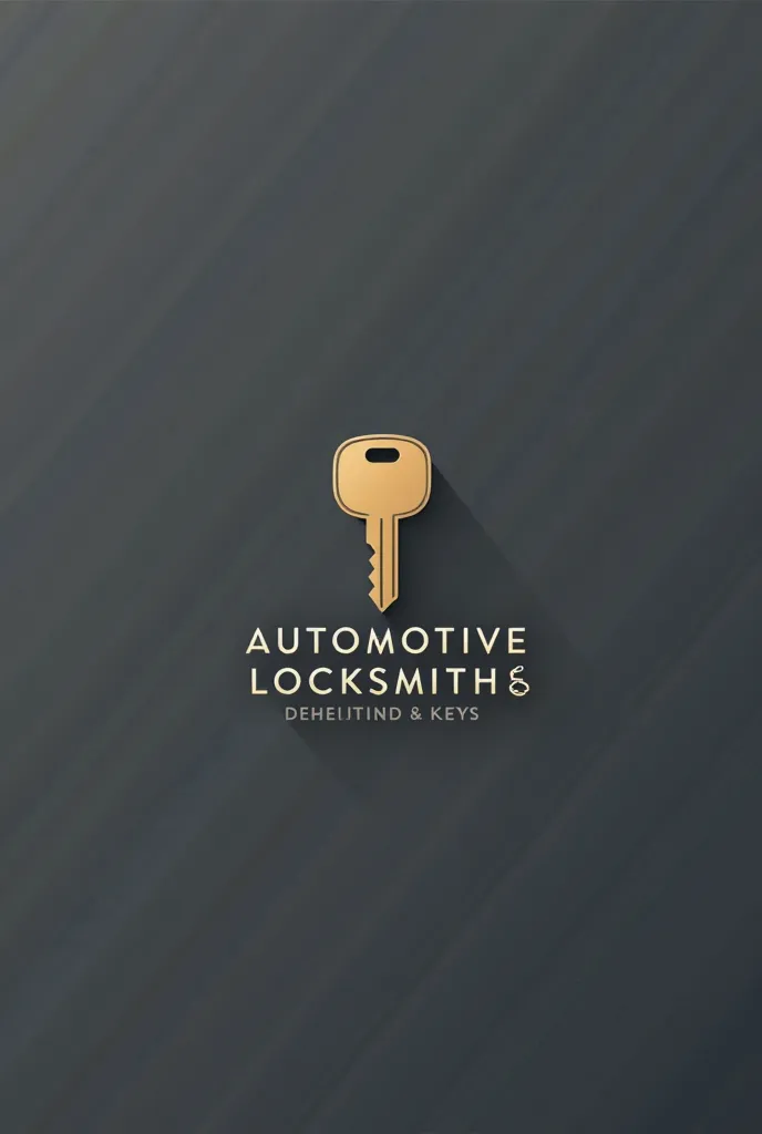 Make me a vector logo for a locksmith company, The name is: "automotive locksmith &  residential" (dedicated to the creation of keys), make it a little minimalist .