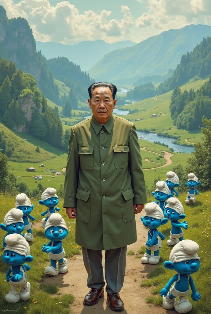 Mao zedung long walk and smurfs