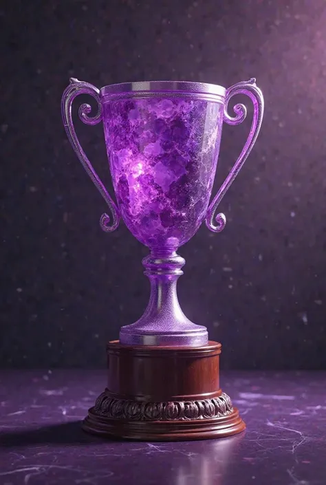 A pretty purple trophy