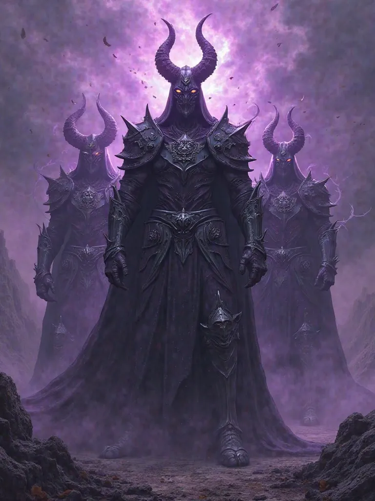 Dark fantasy knights in armor damned purple dark fantasy 