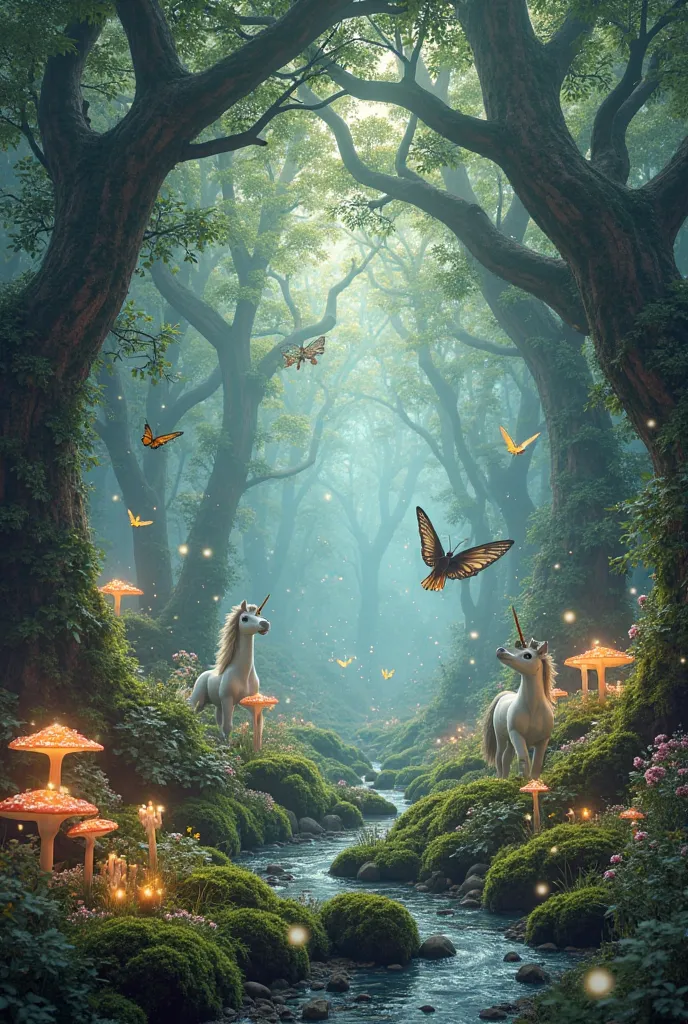 Magical forest realistic