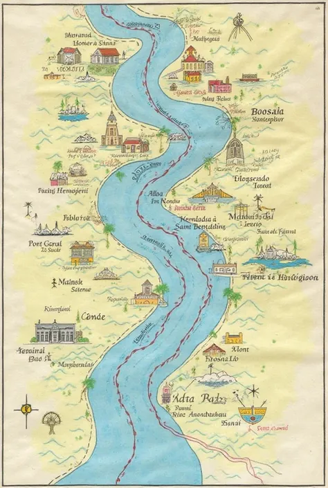 Make a floor plan (A map) 
Monte SP of dreams keeping the river with the original course (Rio Tamanduatei) 
These points like: Centro de SP, March 25, Mercadao Municipal, Alameda Porto Geral, Saint Benedict, Know, Vale do Anhangabau, Viaduto do Cha , Santa...