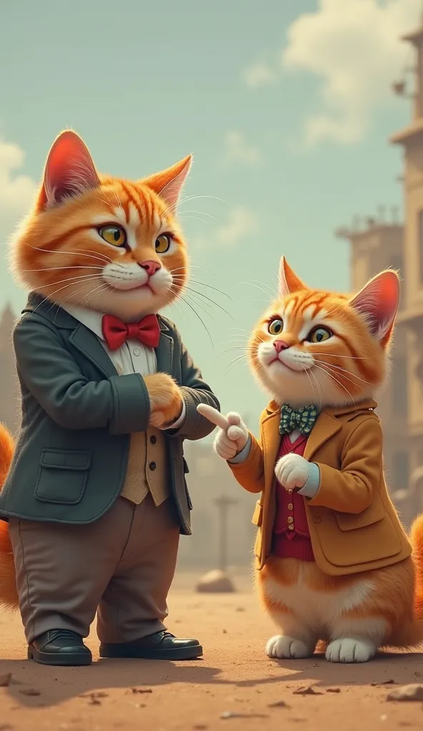 The Mocking Friends (5-10 sec)
📸 Image Description:
Two well-dressed cats stand nearby, laughing loudly and pointing at her. They look rich and stylish, while the poor cat looks embarrassed and hurt.
🎬 Motion Prompt (Animation Instructions):
The two cats l...