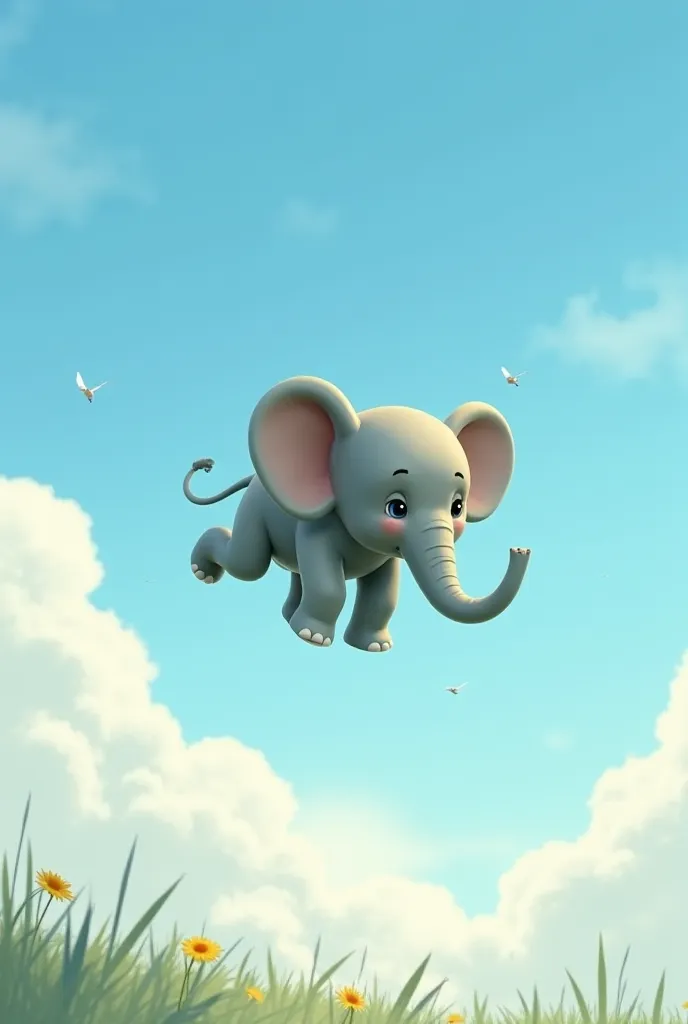 The Tiny Elephant Who Wanted to Fly – A little elephant named Ellie had always dreamed of soaring through the sky like the birds. She would watch in awe as they glided effortlessly above her, their wings outstretched and their feathers glistening in the su...