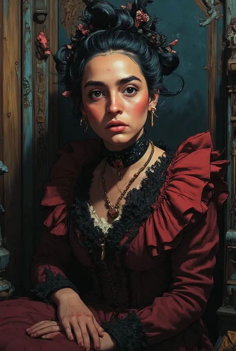 Portrait of a victorian gothic lady 