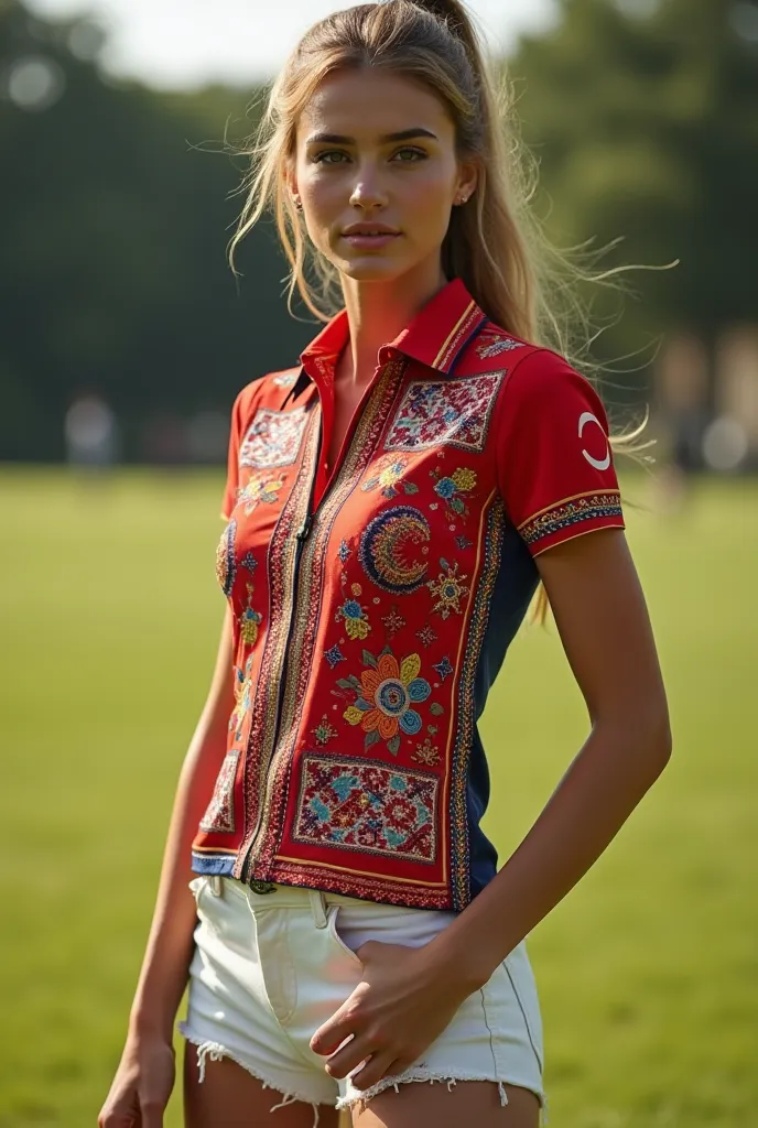 sports polo model from Turkey (both sides front and back )