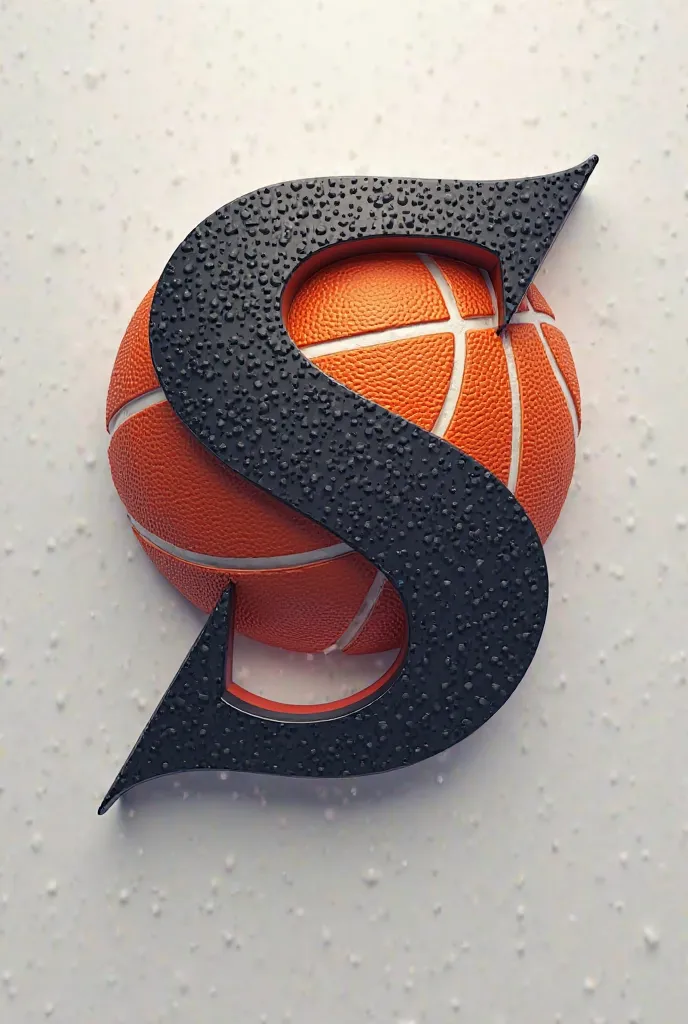 Create me a logo that combines S and F inside a basketball 