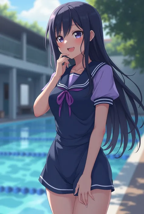 High School Girls Swimming Club Members Brainwashed and Controlled by Zeragil
Brainwashed navy blue swimsuit、I am wearing a navy blue school swimsuit、high school girl wearing a purple short-sleeved sailor suit on top
Japanese women with big breasts　pretty ...