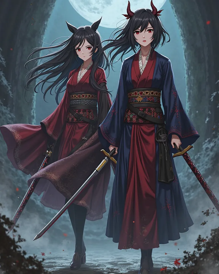 makio suma and Hinatsuru from demon slayer