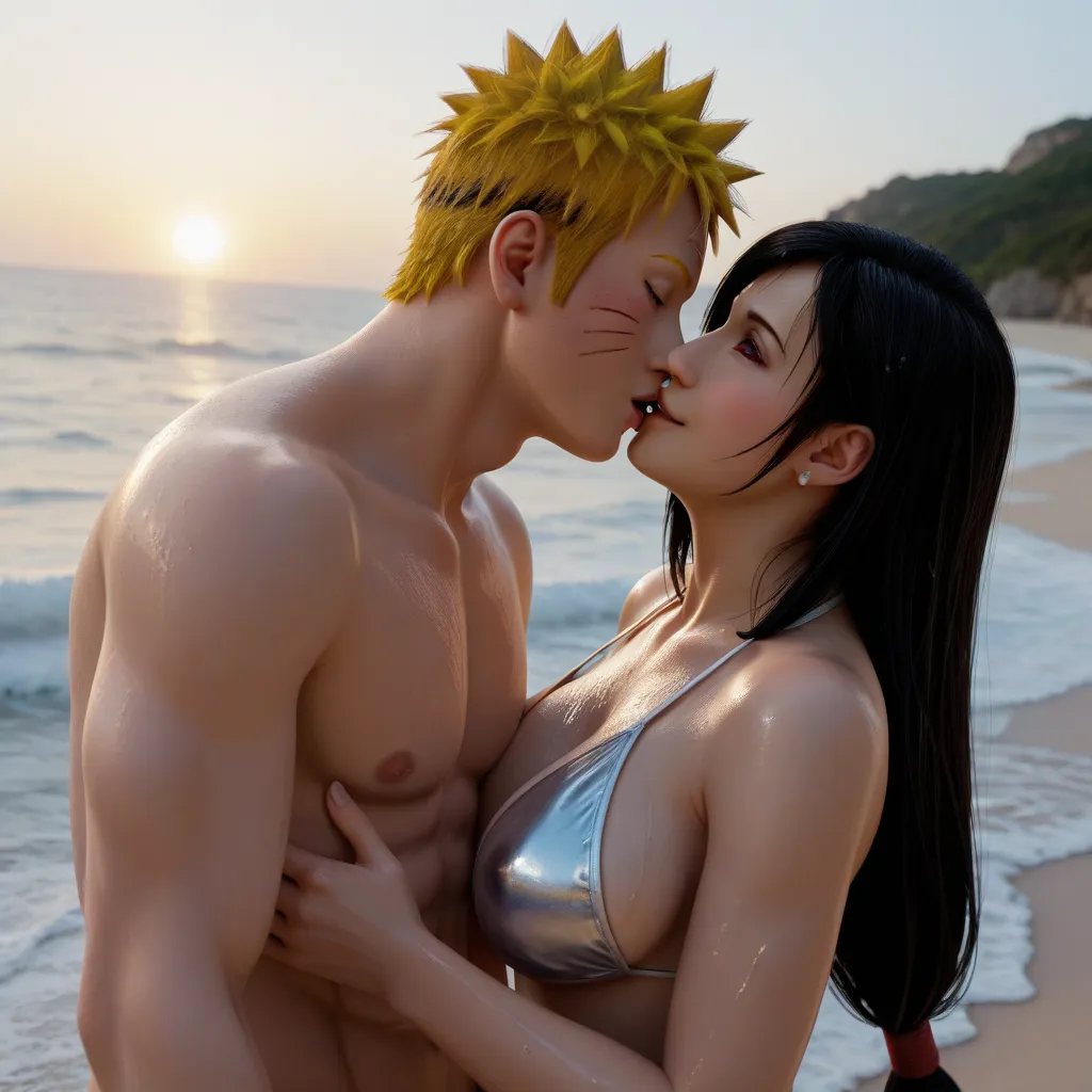 High Resolution, Masterpiece, Accurate, Anatomically Correct, Best Quality, High Details, High Quality, Super Detailed, Textured Skin, Cinematic Lighting, Ray Tracing, BREAK, couple, hetero, duo focus, 1boy, 1girl, BREAK, 1boy, naruto uzumaki (NARUTO), Sho...