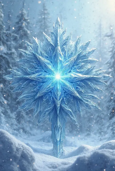 A logo using these words (Ice kingdom) use a snowy area with storm effects
