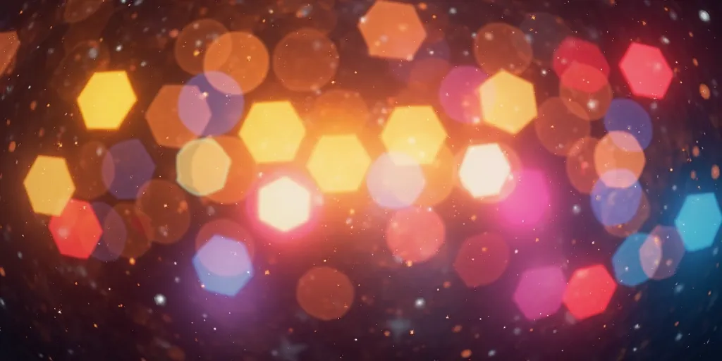 Abstract Colorful Bokeh Lights Background