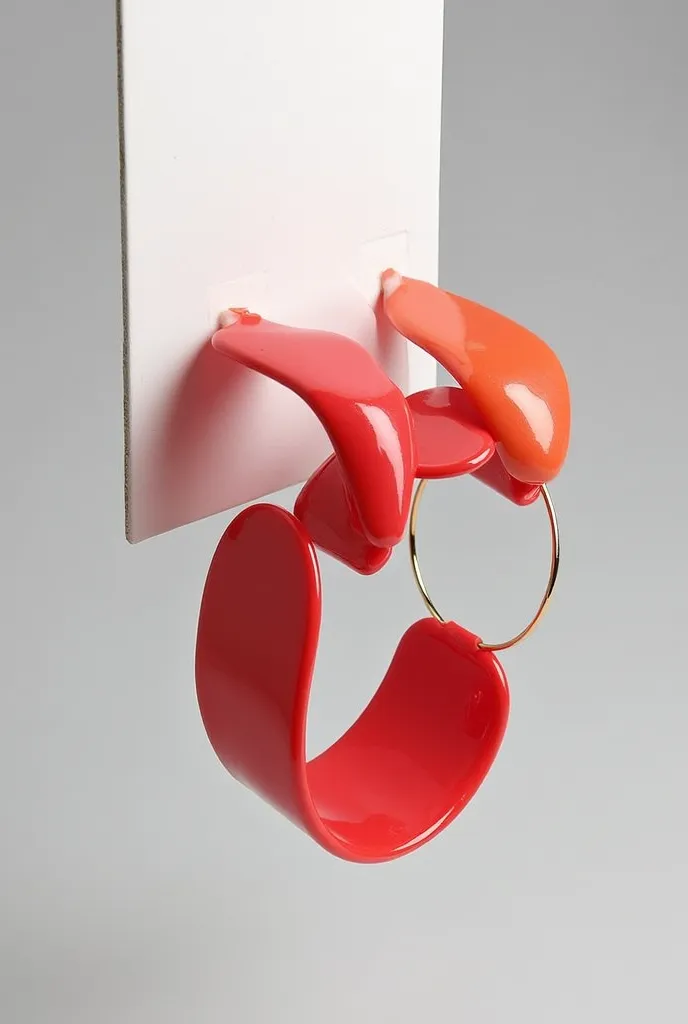 Create similar bracelets in other colors, with the concept that it is jewelry made of reusable plastic materials like the one in the reference image