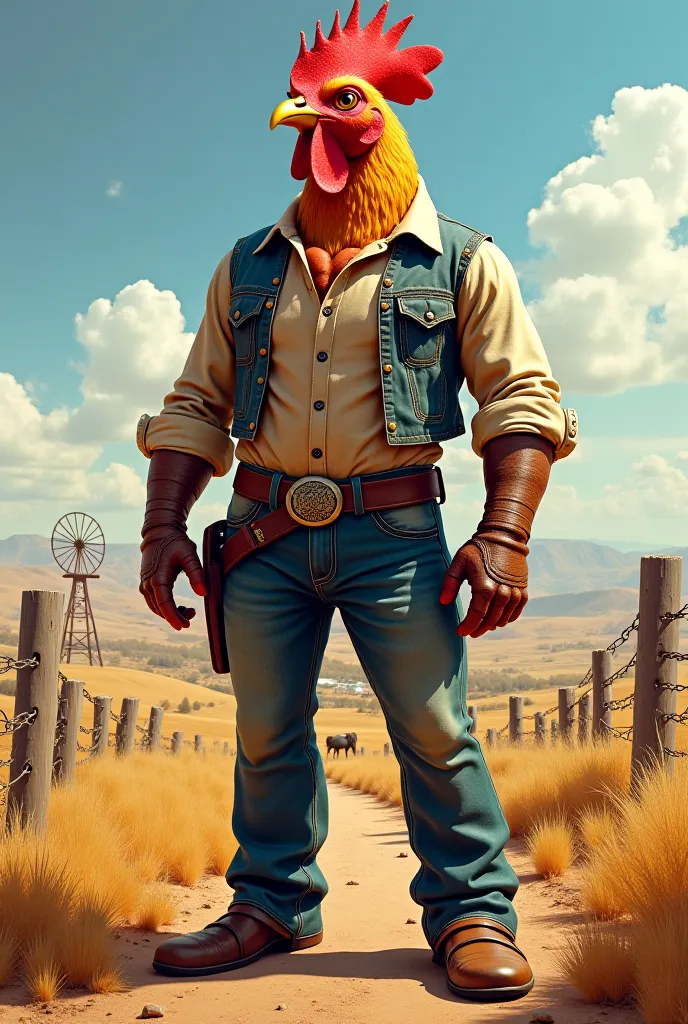 Hombre Pollo Ranchero
