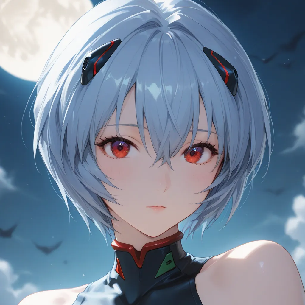 Ayanami Rei　full Moon night pointed Nipple Over a Costumes 