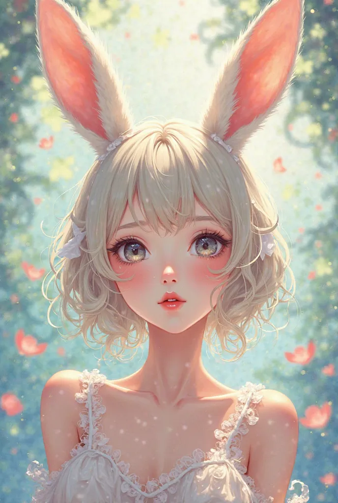 Make a woman Furry Bunny in the anime style where piece