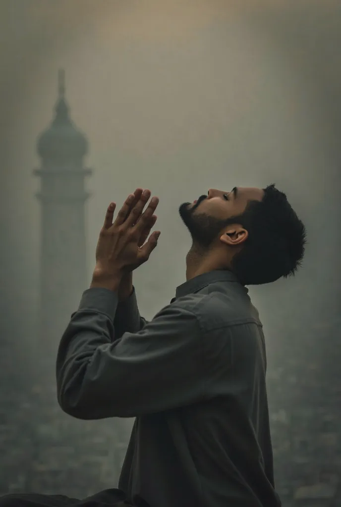 Ramadan, praying man vertical video