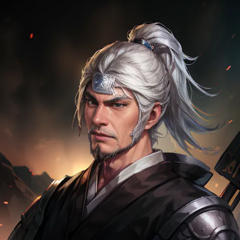   old man  ,armor,.  white hair,(very detailedCG Unity 8K 壁紙), (masterpiece), (best quality), (very detailed), (best illustration), (Best Shadow), shown in ultra-high resolution, (photorealistic:1.4)