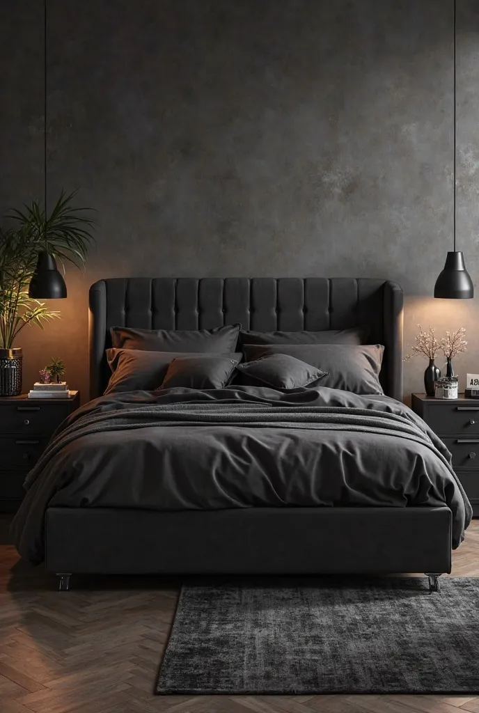 Base: black beds with backrest 