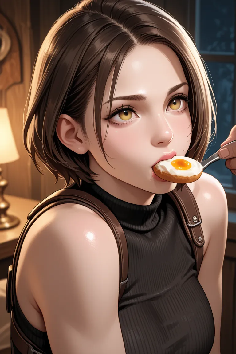 Make Leon from Resident Evil 4 eating Ashley and Ada