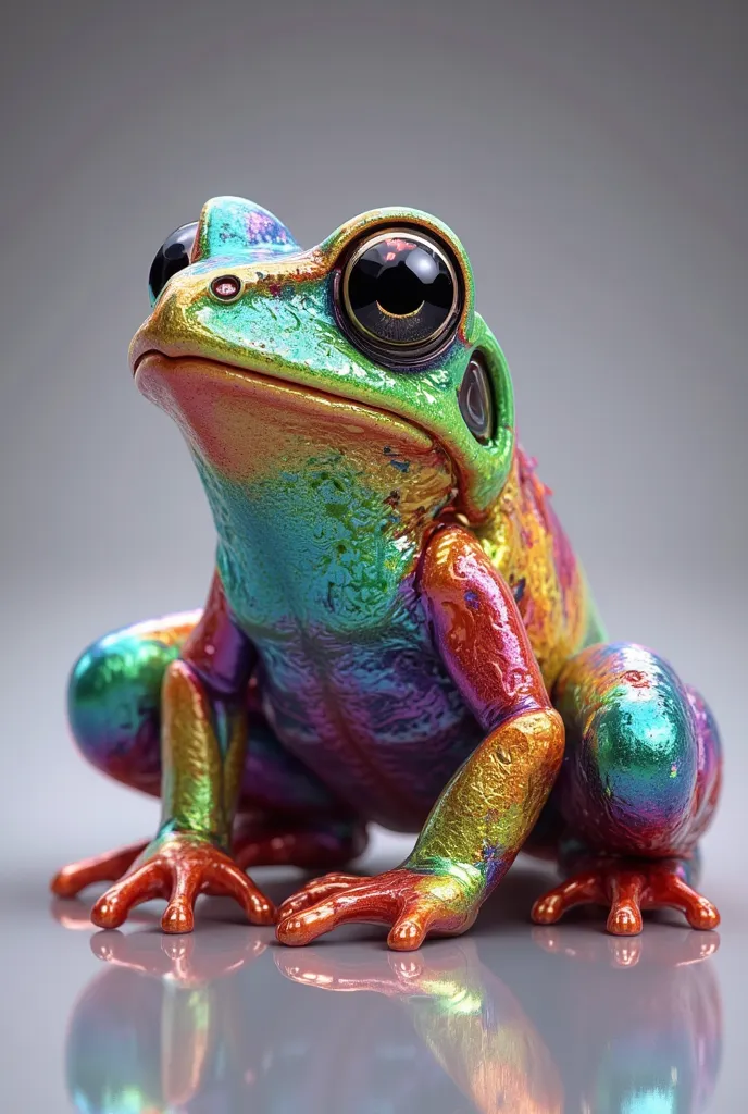 Rainbow　Frog　小さいリアルなFrog、RainbowのFrog