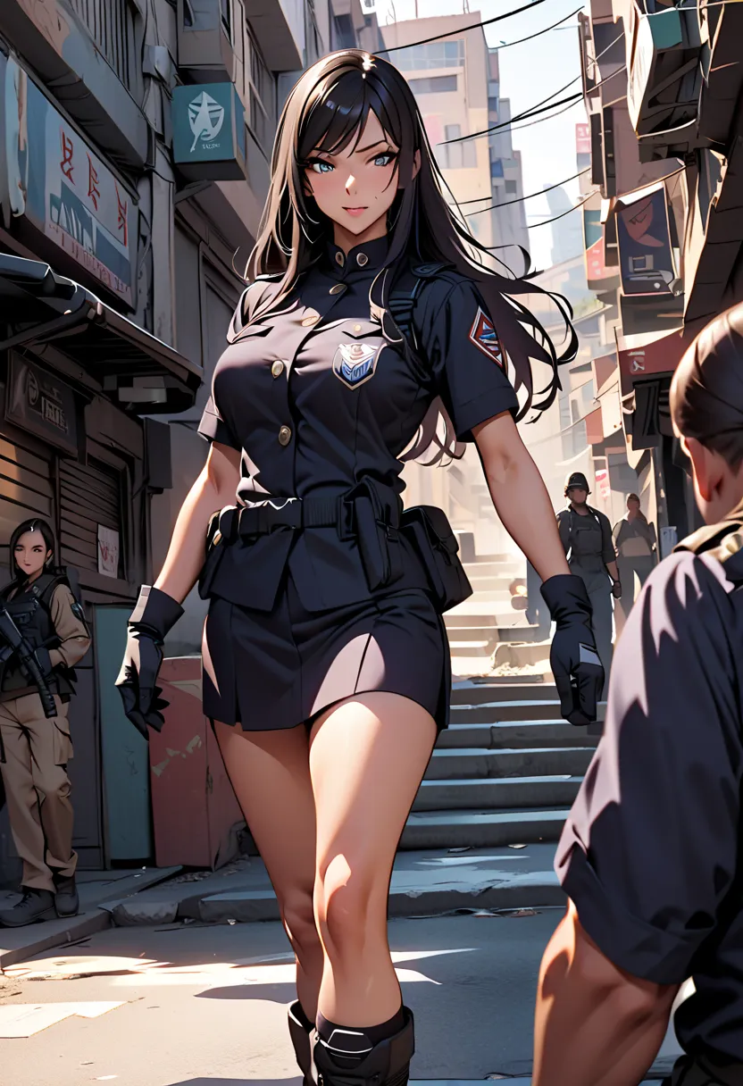 (masterpiece:1.2,highest quality,highest quality,Very  details:1.2),8k, wallpaper,(one woman),( Future special forces members ),avoid being spotted by enemies.:1.6),(( bright)),( Extremely fit Earth Federation Army uniform),(perfectionな体),(TACTICAL GLOVES ...