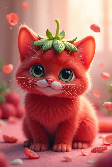 Strawberry cat