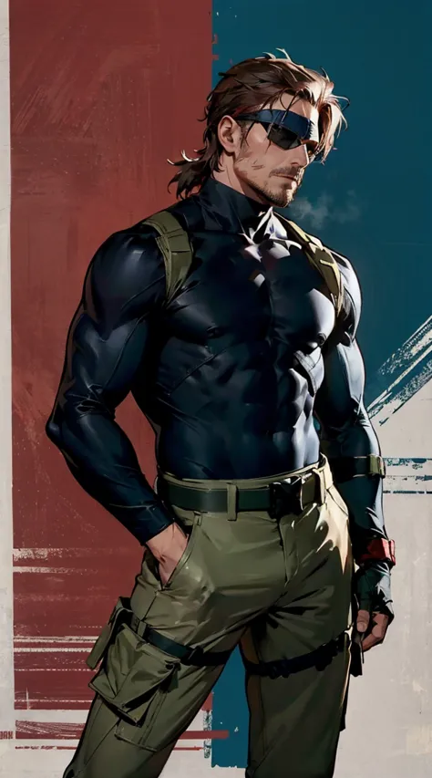 1male solid snake fox emblem metal gear metal gear ray