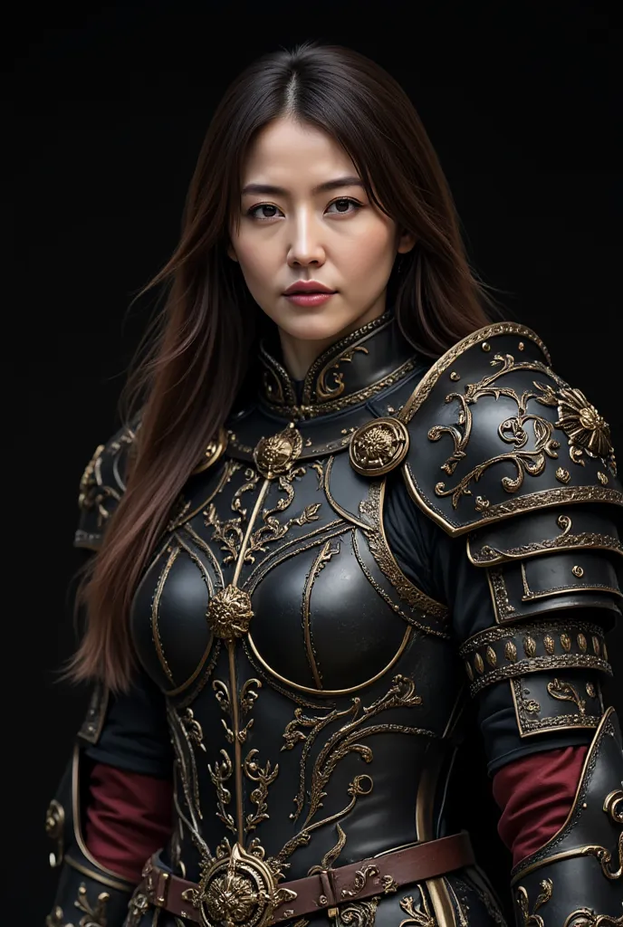 fantasy armor、1 Amazing Female Paladin, Highly Exposing Battle Suit 、Standing on the Battlefield、long hair、combat posture、has a sword、Momentary Attack、Staring with Strong Eyes、Big Breasts、Action Scenes、Epic Fantasy Battles , complicated details, very well ...