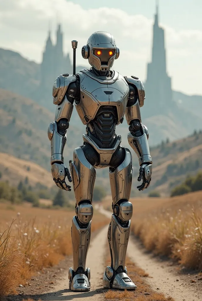 Futuristic County Sheriff Robot