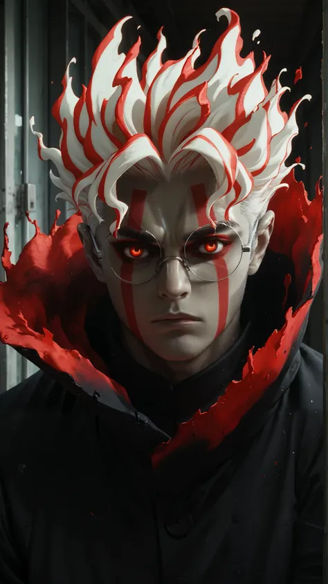 score_9, score_8_up, score_7_up, source_anime, BREAK
1boy, solo, looking at viewer, upper body,
ken takakura, transformation, white hair, red hair, fiery hair, multicolored hair, red eyes, facial mark, 
expressionless, 
