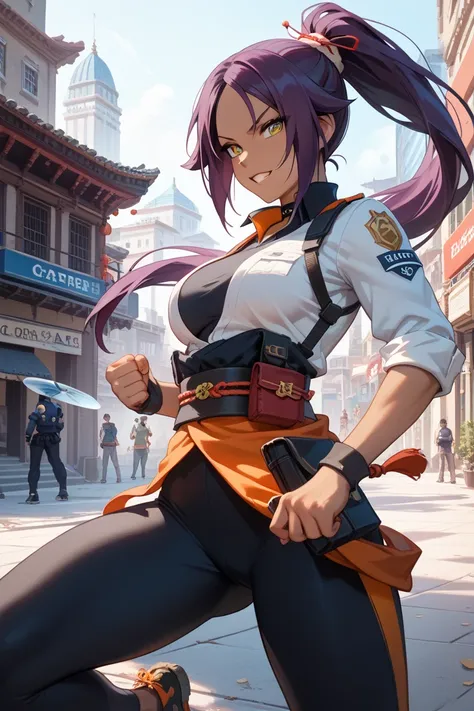 Yururi's brave figure: “Yoruichi Shihoin with a brave and adventurous spirit