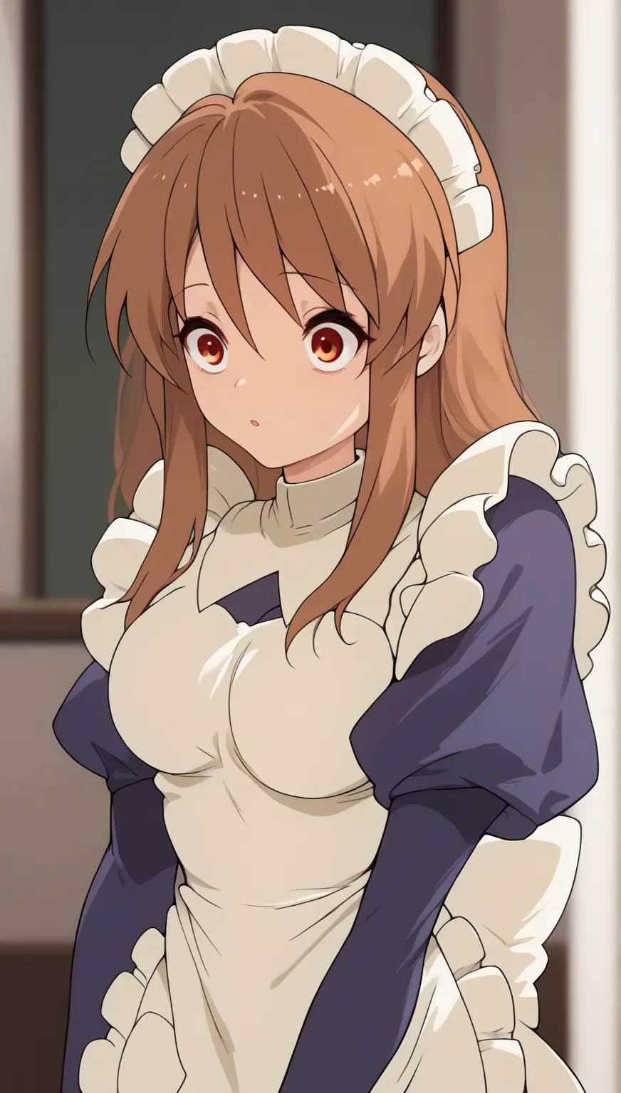 (((maid clothes)))), (((big)))),    intoxicated eyes   ,  Shouko
Nishimiya,