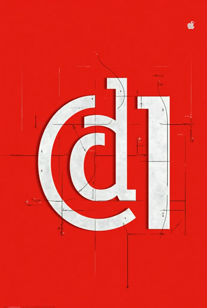 Type these characters as is: CNDKD L, the letters are white, with its borders painted black, on a bright red background