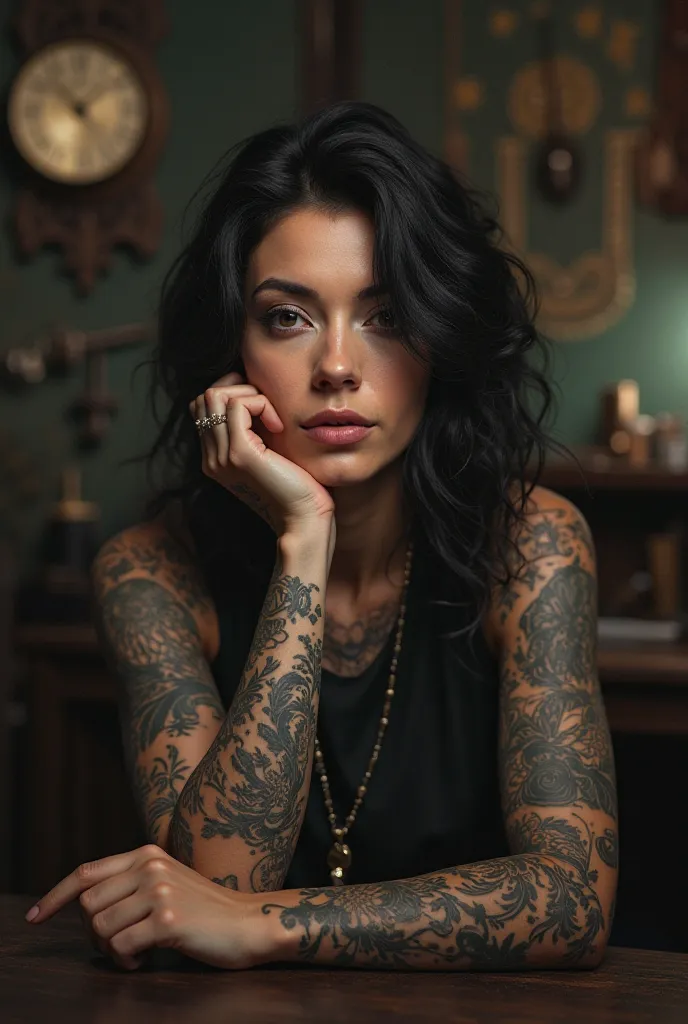 beautiful woman, Tattooist