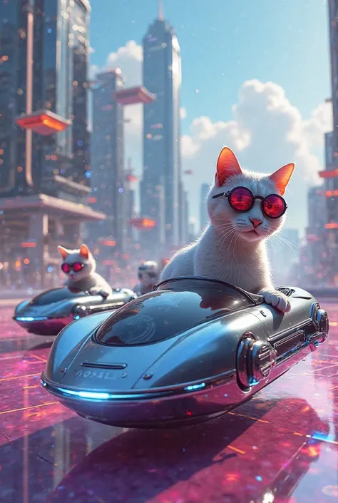 State-of-the-art floating car-riding cats