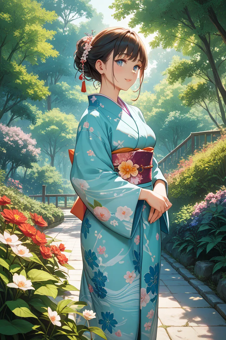 What a beautiful Japanese girl looks like in summer