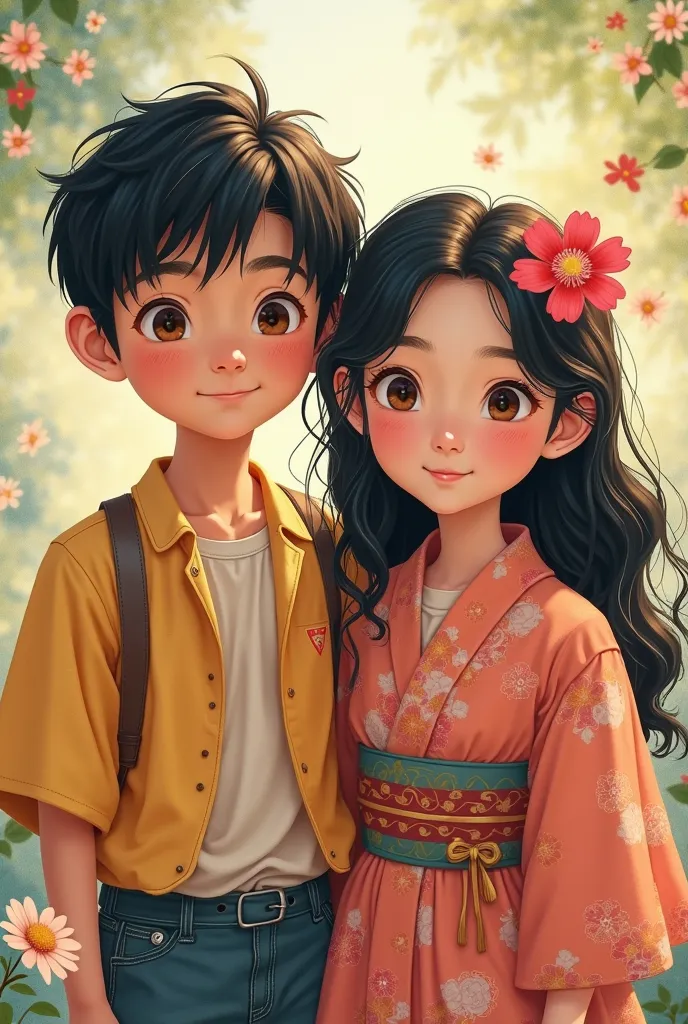 Half Japanese-Filipino ren boy and girl