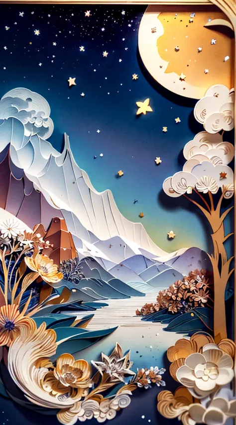 (((Masterpiece))),Best quality, illustratio,  skye, Cloud, Star \(symbol\),1male people, Handsome male, during night, Luna, Star \(skye\), nigh sky, Starry sky, Bright colors, Soft light,(warm color:1.2),watercolor paiting, Light background, Exquisite deta...