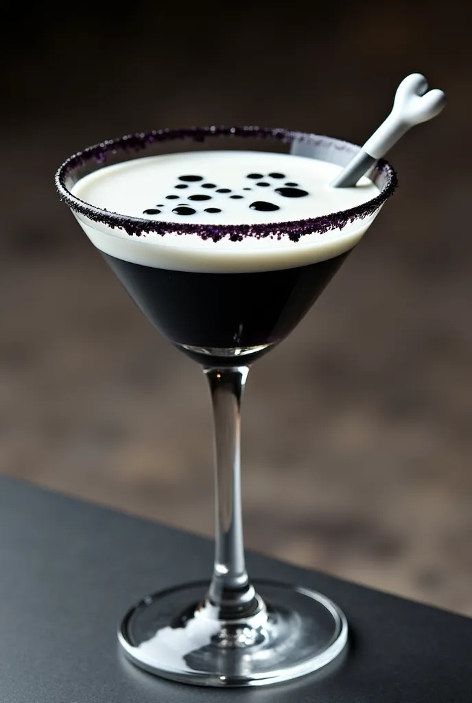 Help me create a cocktail called "Dalmatian martini"